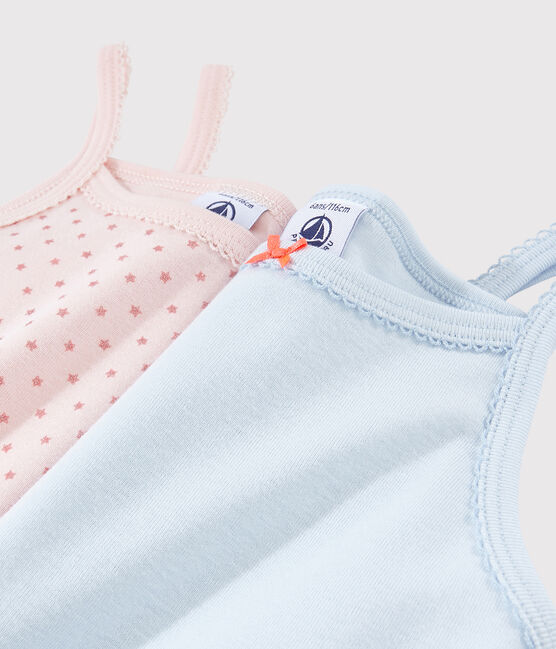 Lote de 2 camisetas de tirantes con estrellas de niña variante 1