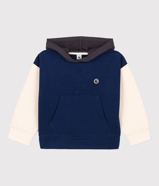 Sudadera con capucha para niña / niño azul MEDIEVAL/blanco MULTICO