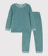 Pijama de terciopelo estrella para niño/niña
