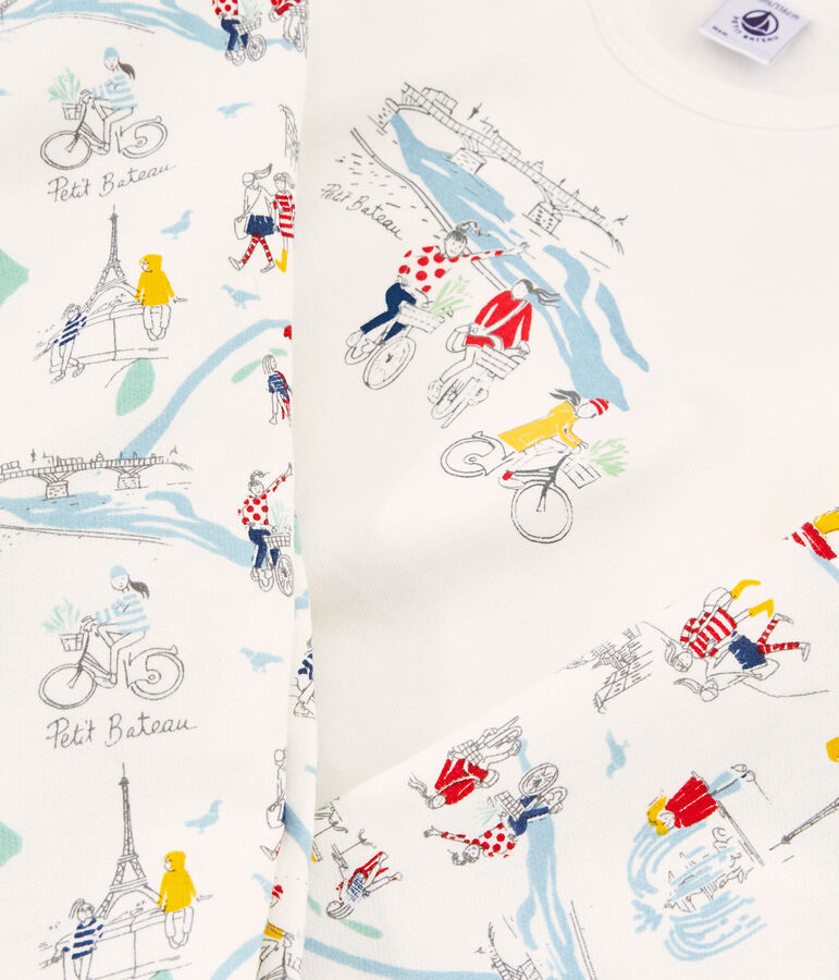 Pijama para ni&ntilde;a blanco MARSHMALLOW/blanco MULTICO