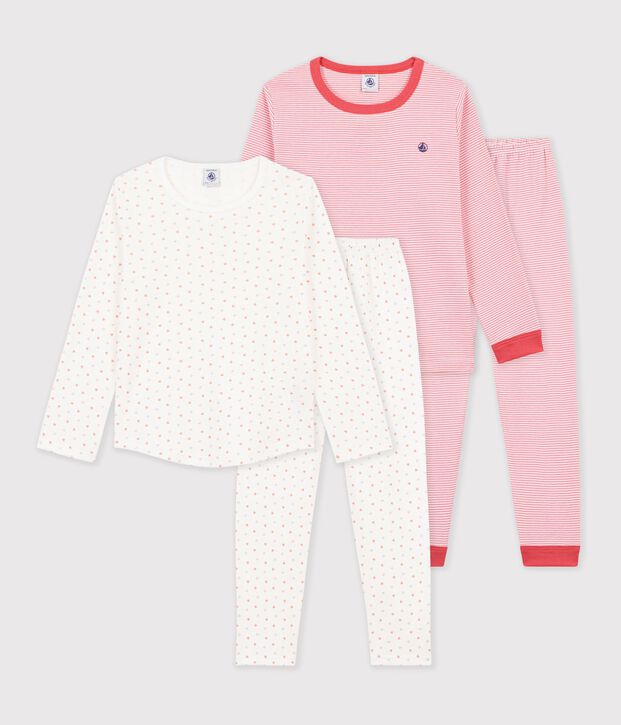 Juego de pijamas infantiles de algod&oacute;n estampado multicolor