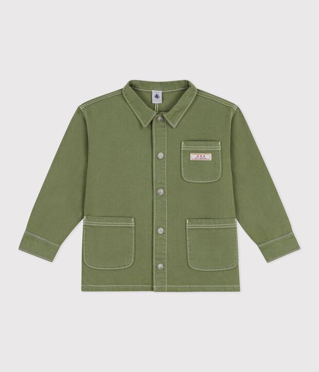 Chaqueta infantil lisa de algod&oacute;n OLIVINE