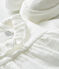 Conjunto de mono y patucos para bebé de tela de mantilla blanco MARSHMALLOW