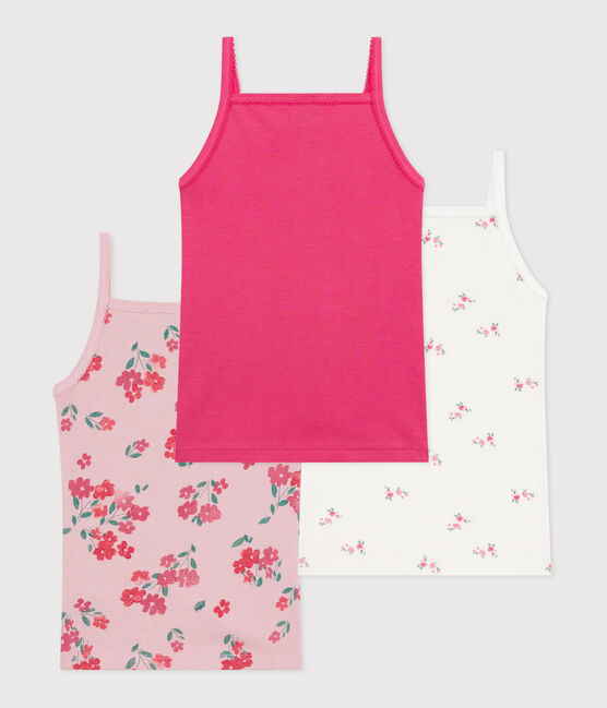 Juego de camisetas de tirantes de algodón con estampado de flores variante 1