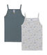 Pack de 2 camisetas de tirantes para niña