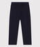 Pantalón de tela de algodón para niño azul SMOKING