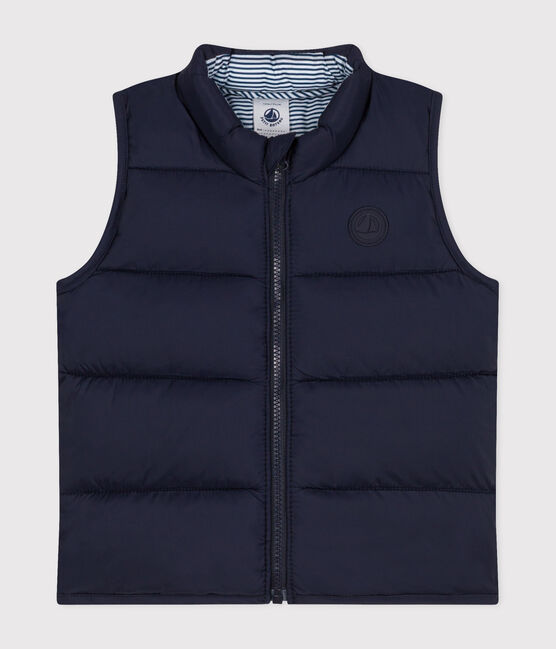 Chaqueta acolchada sin mangas de bebé azul SMOKING