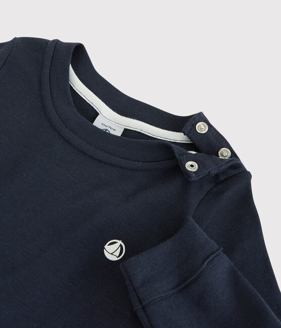 Camiseta de algodón de bebé azul SMOKING