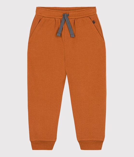 Pantalón de chándal de felpa de niña / niño marron ECUREUIL