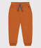 Pantalón de chándal de felpa de niña / niño marron ECUREUIL