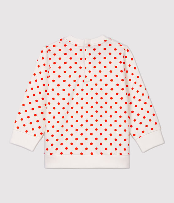 Sudadera de muletón de bebé. blanco MARSHMALLOW/ CAROTTE