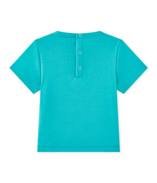 Camiseta beb&eacute; ni&ntilde;o de manga corta verde Verger