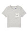 Camiseta bebé niño liso gris BELUGA CHINE