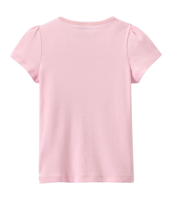 Camiseta de niña con lazo rosa BABYLONE