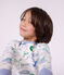 Pijama infantil de mulet&oacute;n con estampado de dragones blanco/multicolor