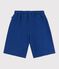 Bermudas cortas infantiles de algodón liso azul CREPUSCULE