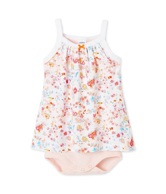 Body robe bébé fille à bretelles blanco ECUME/rosa CUPCAKE/ MULTICO