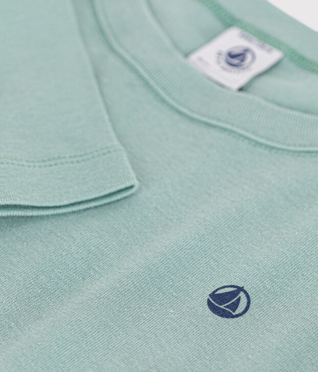 Camiseta de manga larga de punto para ni&ntilde;o/a verde