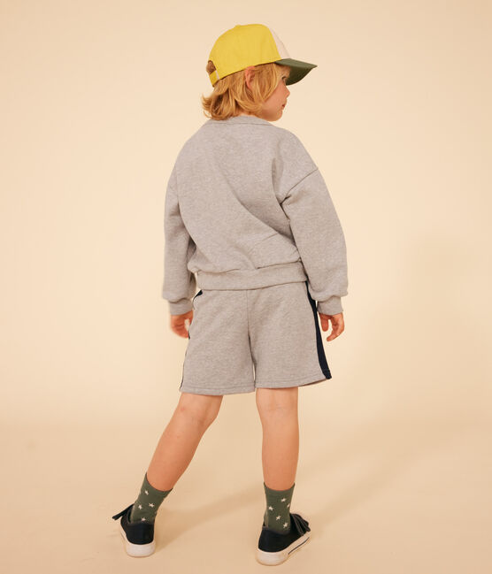 Sudadera de muletón para niño gris CHATON CHINE
