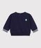 Sudadera lisa de algod&oacute;n con insignia para beb&eacute; SMOKING