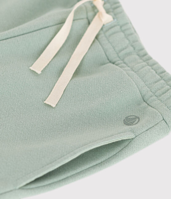 Pantalón de chándal de muletón para niña verde HERBIER