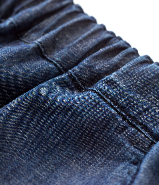 «Shorts» de tejido vaquero ligero ecológico de bebé azul DENIM