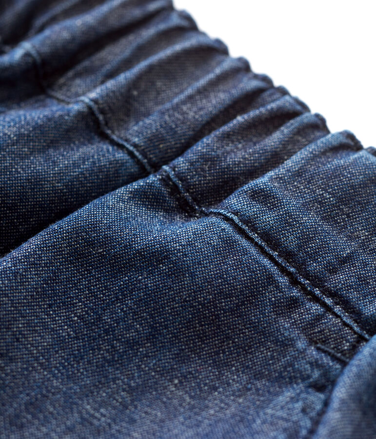 Shorts de tejido vaquero ligero ecol&oacute;gico de beb&eacute; azul