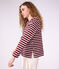 Marinera de algod&oacute;n para mujer rojo/blanco