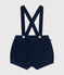Short de terciopelo con tirantes para bebé CREPUSCULE