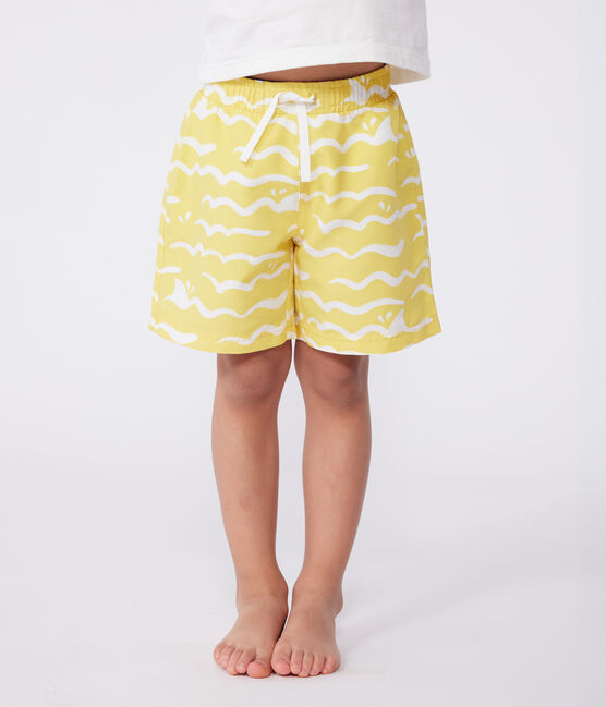Bañador infantil estampado amarillo ORGE/blanco MARSHMALLOW