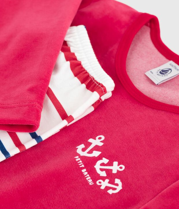 Pyjama en velours enfant rojo/multicolor