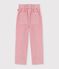 Pantal&oacute;n infantil de terciopelo rosa