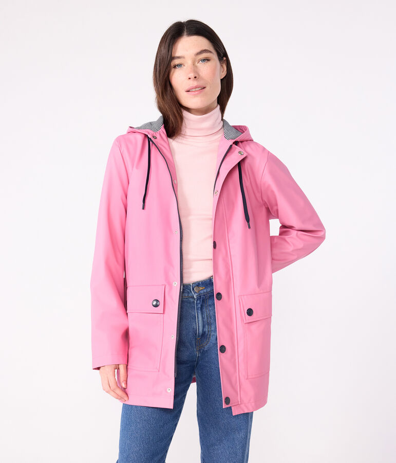 Chubasquero ic&oacute;nico unisex rosa