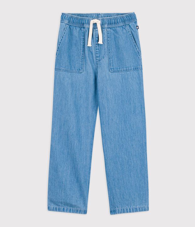 Pantal&oacute;n denim infantil azul