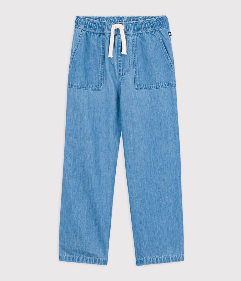 Pantal&oacute;n denim infantil azul