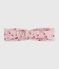 Diadema de popelina con estampado de flores para bebé rosa JOLI/blanco MULTICO