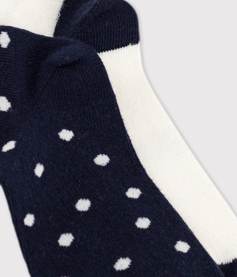 Juego de 2 pares de calcetines para ni&ntilde;a multicolor