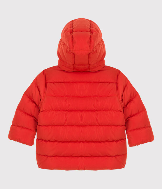 Chaqueta acolchada reciclada para bebé naranja CASIMIR
