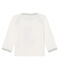 Camiseta de manga larga para bebé niño blanco MARSHMALLOW