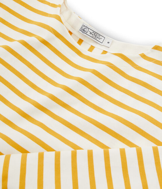 Marinera gráfica para mujer beige COQUILLE/amarillo BOUDOR