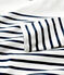 Jersey marinero emblemático de algodón de mujer blanco MARSHMALLOW/azul SMOKING