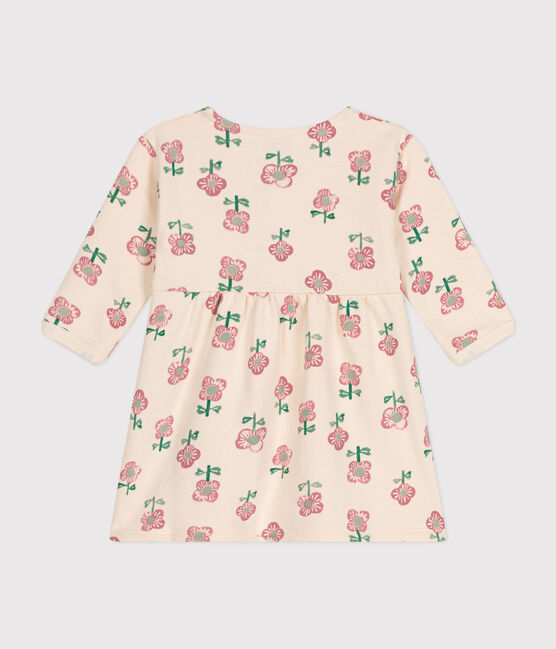 Vestido de manga larga para bebé amarillo AVALANCHE/blanco DAISY