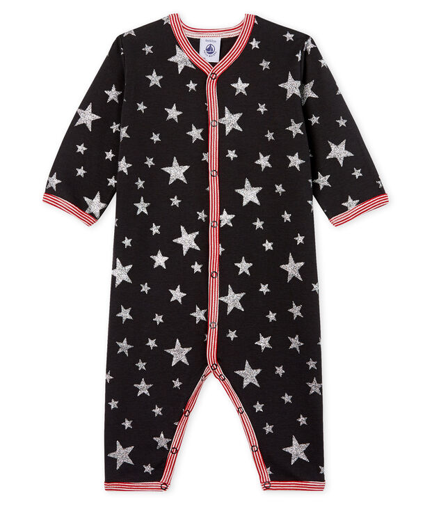 Pijama sin pies de punto para beb&eacute; ni&ntilde;o gris/gris