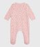 Pijama de felpa cepillada con estampado para bebé rosa JOLI/blanco MULTICO