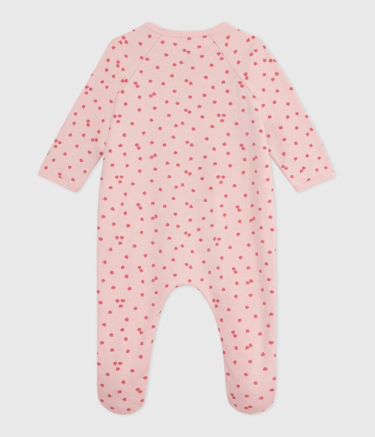 Pijama de felpa cepillada con estampado para beb&eacute; rosa/multicolor