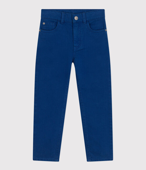 Pantalón recto de tejido vaquero colorido para niño azul INCOGNITO