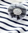Sudadera emblemática para bebé niña blanco MARSHMALLOW/azul SMOKING