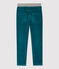 Pantalón de corte normal de terciopelo de niño verde PINEDE