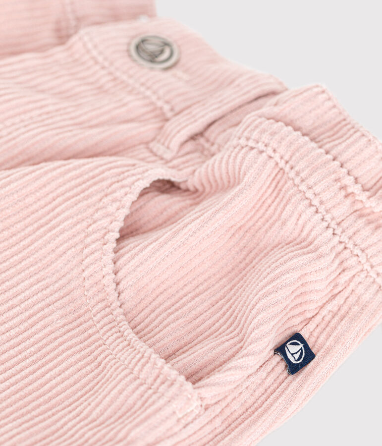 Pantal&oacute;n de pana para ni&ntilde;a rosa