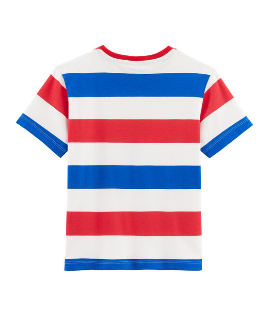 Camiseta de niño blanco MARSHMALLOW/rojo PEPS/ SURF